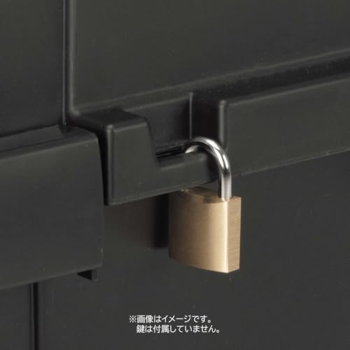 Captain Stag (CAPTAIN STAG) Outdoor Storage Box, Delivery Box, Oki Box, with Carry, Made In Japan, Black, UW-1545