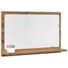Bathroom Cabinet With Mirror, Artisan Oak, 60X11X37 Cm