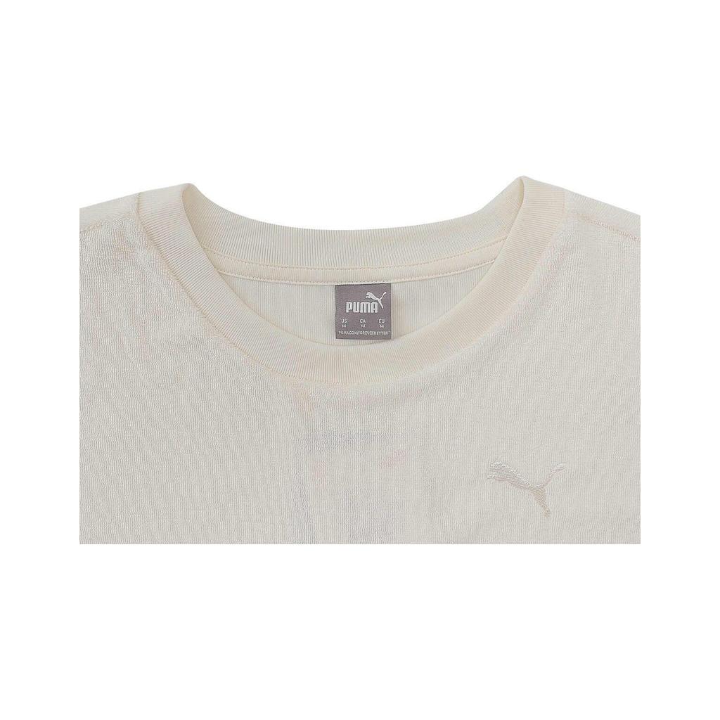 Puma Simple Loose Versatile Pullover Short Sleeve T-Shirt Women Tops Off-White 684357-65