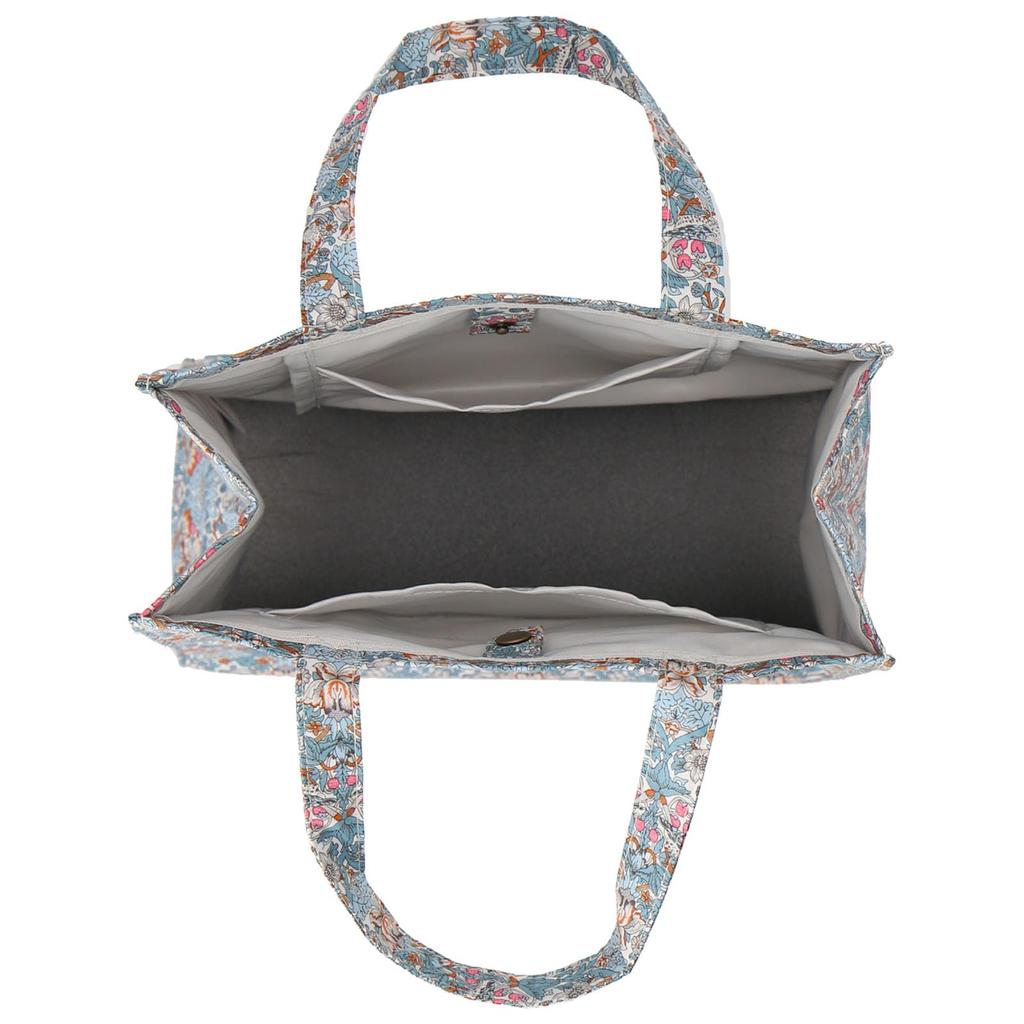 Made with Liberty Lunch Tote Bag 19304201 Pouch Women 19304201C Blue 24cm wide x 24cm long x 11cm deep [Intermode Fabric] Women's [C] Approx.