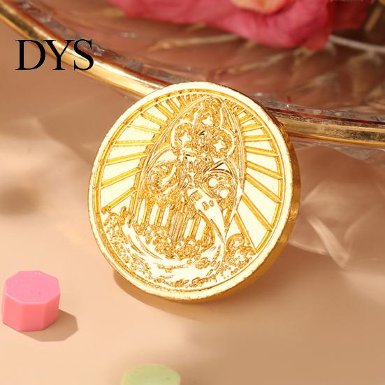 Vintage Wax Seal Stamp 10 Pcs Head Replacements, Flower Pattern Sealing Retro Brass Heads for Envelope, Invitations, Wedding, Gift Packing,