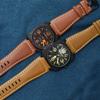 35mm*24mm Genuine Leather Watchband Men's wristband for Bell  Ross BR-01 and BR-03 Strap Wrist Belt Bracelet + Tool