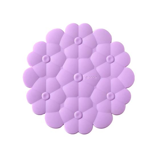 Thick Silicone Trivet Mat Flower Shape Heat-Resistant Placemat for Pots Pans Dishes Non-Slip Scratch-Proof Kitchen Table Protector