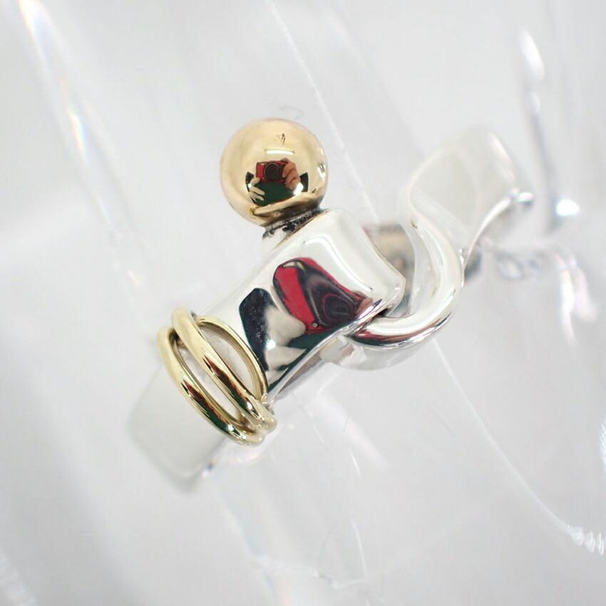 [Used] TIFFANY 925/750 Hook & Eye Ring, size 10.5/size 10/g535-81