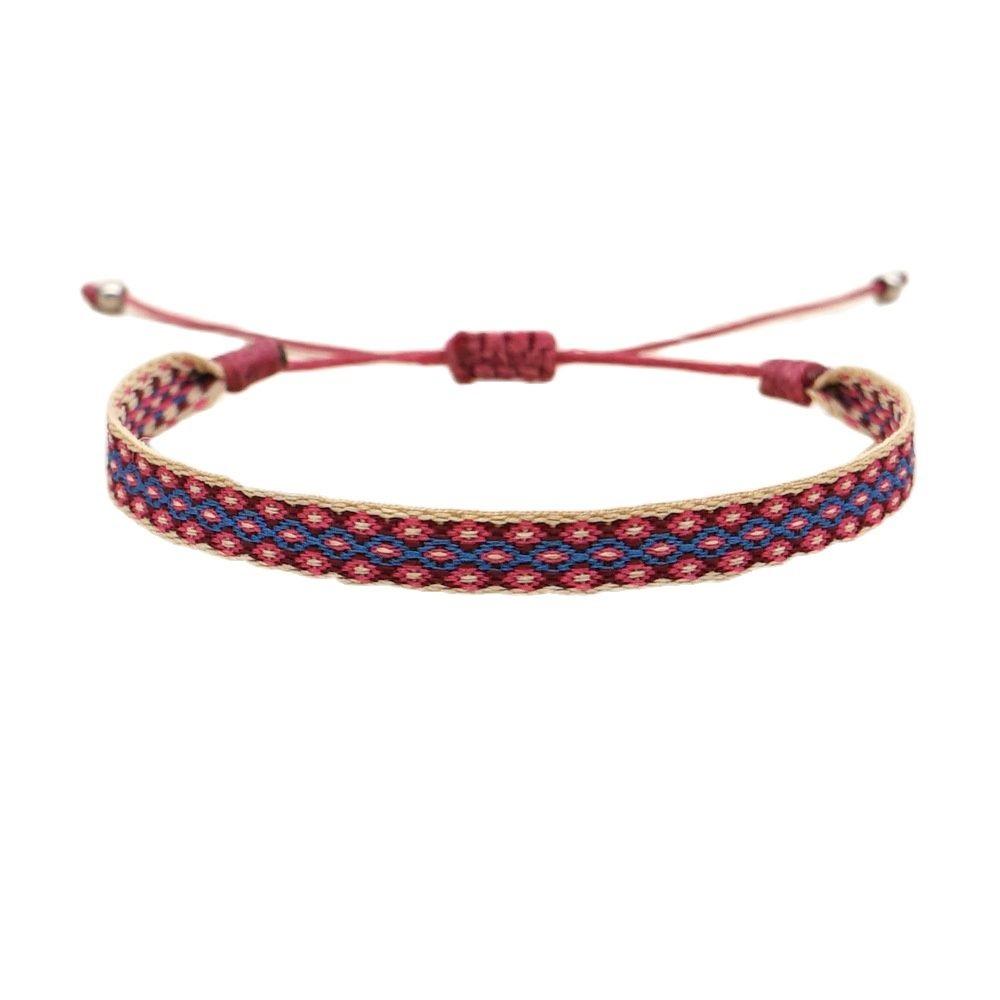 Wholesale Handwoven Bracelet Colombia Cloth Braided Wristband Bracelets for Women Men Gift Hippie Boho Friendship Jewelry