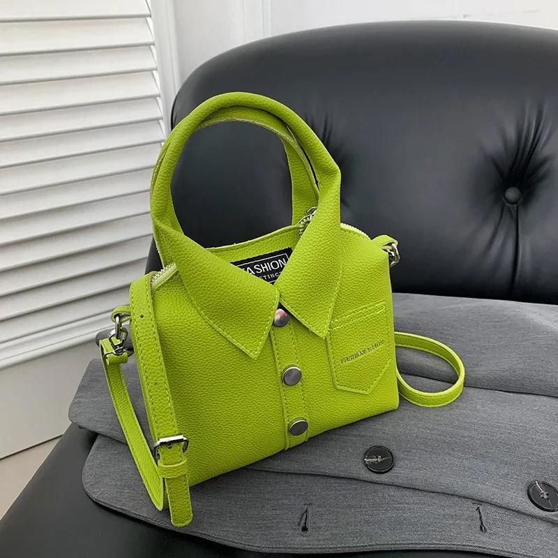 PU Square Compact Shoulder and Crossbody Bags Zipper Unique Design High Quality Hand Bags for Women  Designer Style Bolso