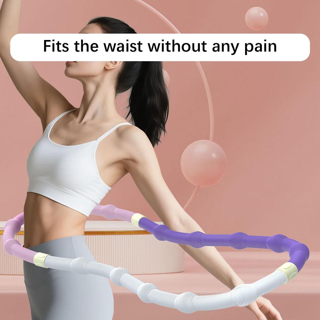 Comfortable PVC Exercise Hoop for Outdoor Workout, Waist-friendly Design, Gym, Watching TV,