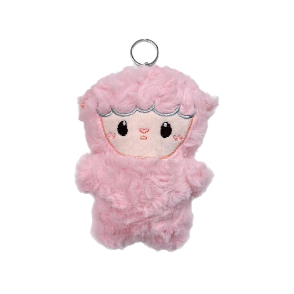 New Year Little Lamb Plush Toy Keychain – Cute Sheep Pendant with Hanging Rope, Perfect for Small Gifts