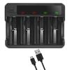 4Slots AA 3A C D Battery Charger USB Fast Charging for Ni Rechargeable Batteries Enhances Safety Features