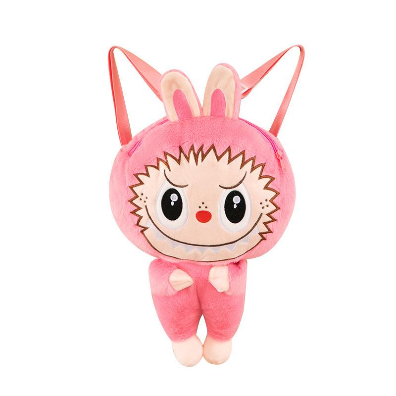 Cartoon Labubu Doll Backpack Anime Portable Girl Storage Bag Student Gift