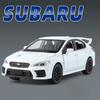1/30 Subaru STI WRX Alloy Car Model Sound and Light Pull Back Children's Toy Collectibles Birthday Gift