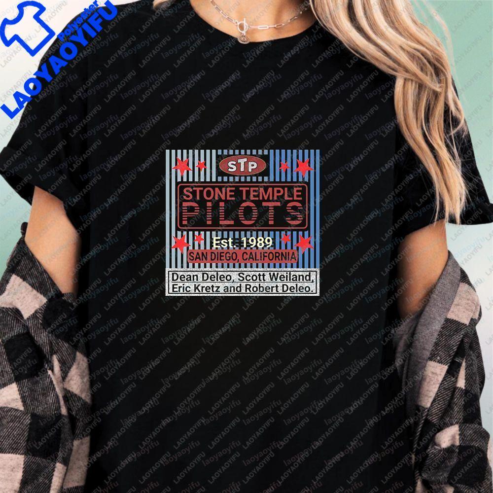 Stone Temple Pilots - Summer Casual Trendy All-Purpose Short-Sleeved Unisex's and WoUnisex's Round-neck T-Shirt