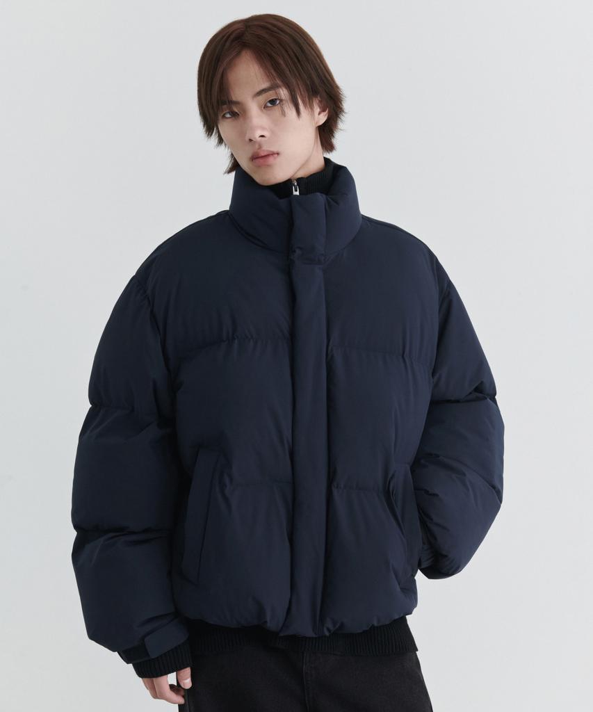 Musinsa Standard Daily Puffer Short Padded Jacket [Navy]