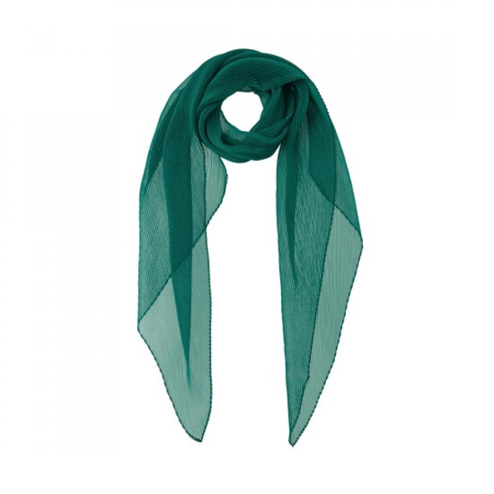 Pleats Me Chiffon Solid Long Pleated Scarf Epscf225002