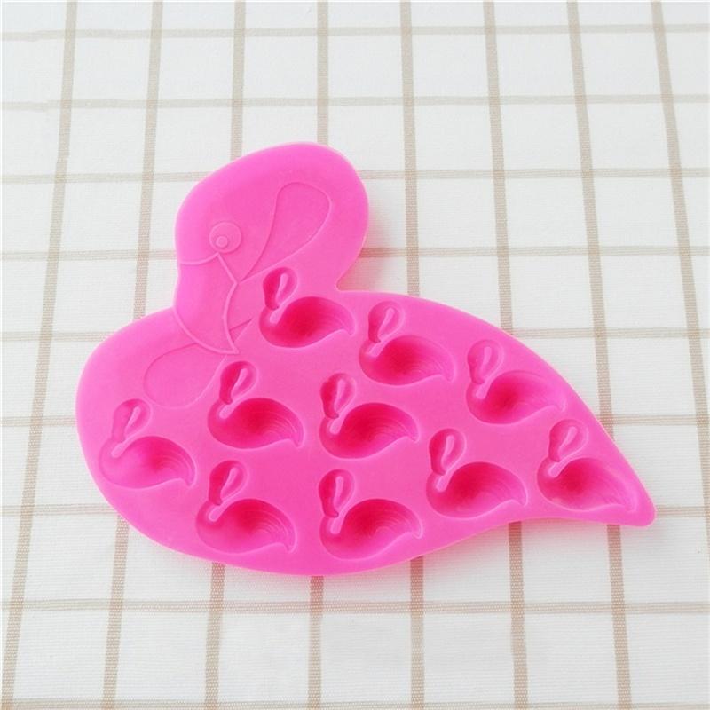Flamingos Silicone Molds Cake Molds Chocolate Handmade Soap Mold Ice Molded Ice Grids