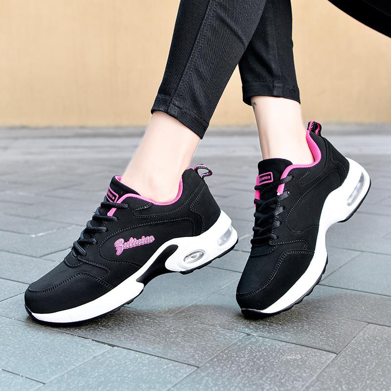New Autumn and Winter Sports Shoes Women's Air Cushion Student Running Shoes Travel Shoes Outdoor Leisure