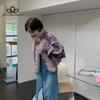 2024 New Rabbit Fur Fur Coat Female Short Lamb Hair Collar Fur Biker Jacket Fall and Winter Genuine Fur High Quality Coat