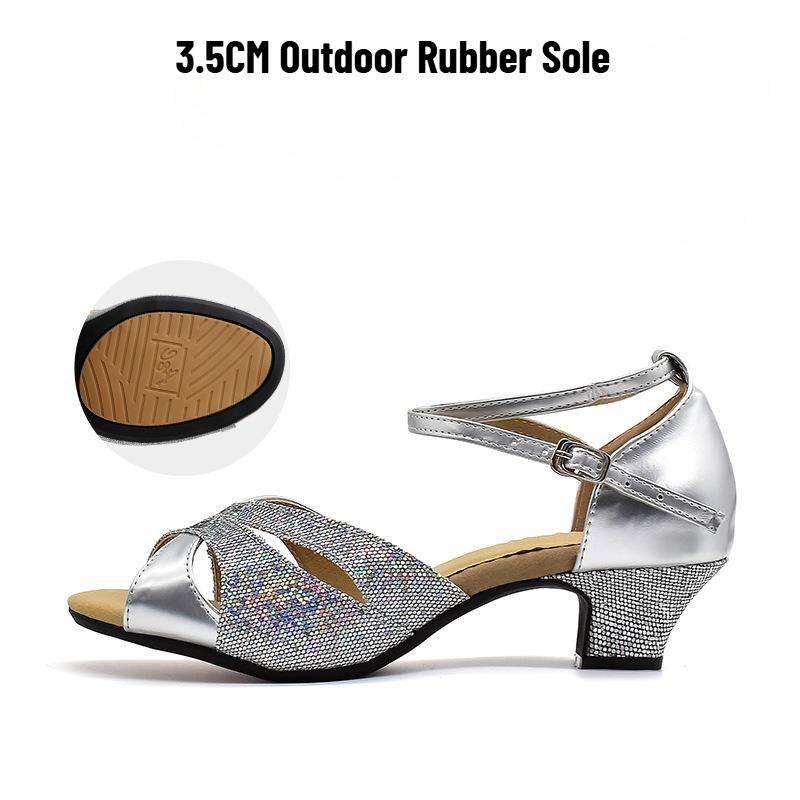 Women's Dance Shoes Adult Ballroom Dance Shoes Modern Cha-Cha Shoes