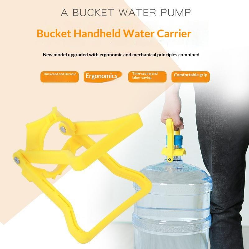 Heavy Duty Plastic Water Bucket Handle Labor Saving Portable Pail Grip Lifter for Household Cleaning Fishing Camping