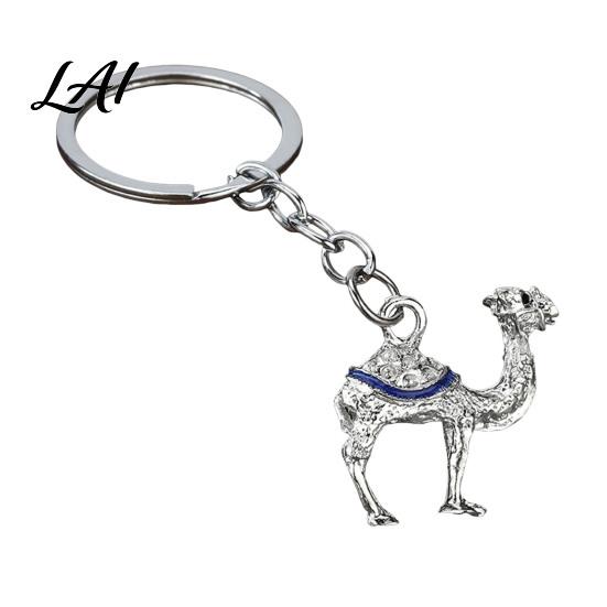 Portable Camel Charm Alloy Keychain for Backpack Animal Shaped Metal Key Ring Keyring Pendant Handbags Backpack Decorative Accessories Pendant