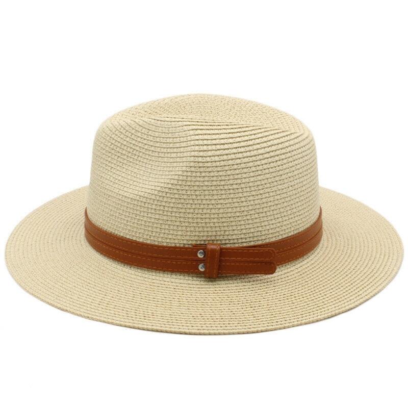 Beach Panama Hat Handmade Oversized Straw Hat Elegant Sun Hat Surprise Gift for Girlfriend for Vacations French Style