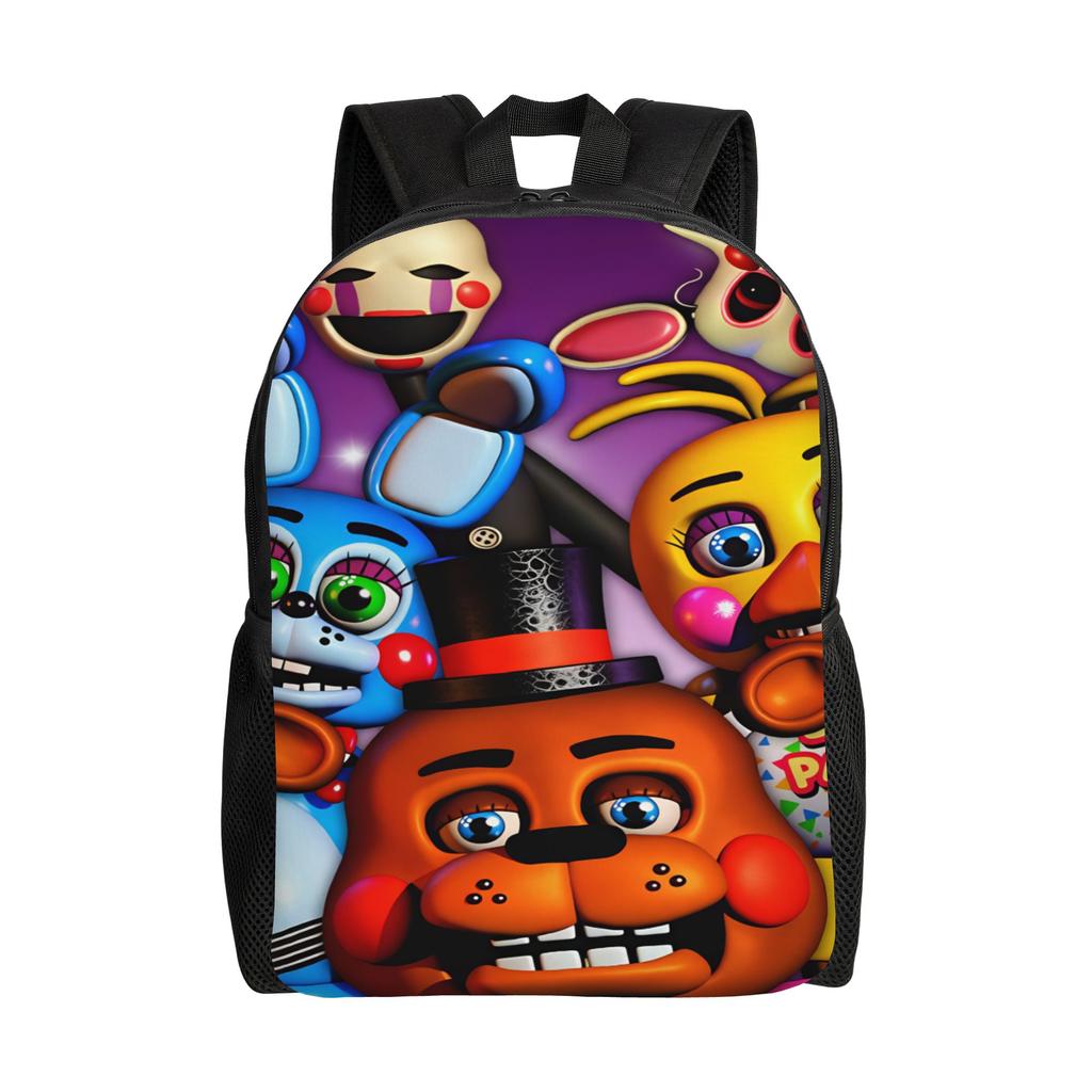 FNAF Horror Game Rucksack Outdoor-Stil Rucksäcke Damen Streetwear High School Taschen Benutzerdefinierter Großer Rucksack
