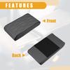 Partuto 31x16x5cm Universal Car Armrest Box Pad Car Armrest Booster Pad Waterproof Faux Leather Gray 1pc 12.20"x6.30"x1.97" - -
