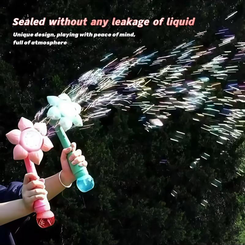 New Handheld One-Button Automatic Flower Bubble Machine, Wedding Atmosphere Prop, Perfect Gift