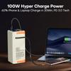 QOOVI 50000mAh Power Bank PD 100W Fast Charging Portable Large Battery Capacity Power Station For iPhone Laptop Samsung Xiaomi