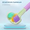 Household 3-Sided Toothbrush with Soft Bristles Comfortable Easy to Use Deep Cleaning Toothbrush for Adults Kids Boys Girls