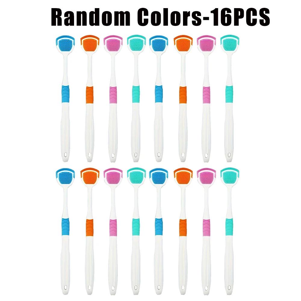 New Silicone Tongue Scraper Cleaner Brush Helps Fight Bad Breath Scrubber For Adults Oral Hygiene Tool
