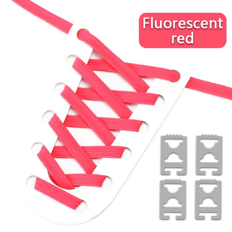 1 Pair Elastic No Tie Shoe Laces Anchors Flat Shoelace Lock Clip for Adults and Kids Tieless Shoelaces for Sneakers