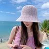 Spring and Autumn Hat Female Sweet Student Breathable Bucket Hat Summer Sunscreen Washbasin Hat New