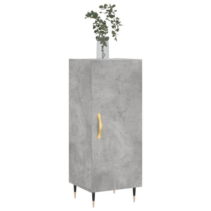 VidaXL Buffet Concrete Grey 34.5x34x90 Cm Engineered Wood 828520