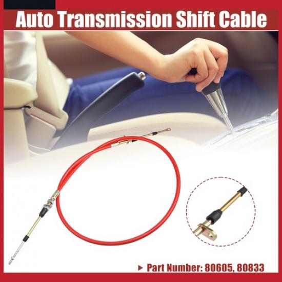 Pack of 1 for BM Automotive 5Ft Transmission Gear Shift Shifter Cable 80605