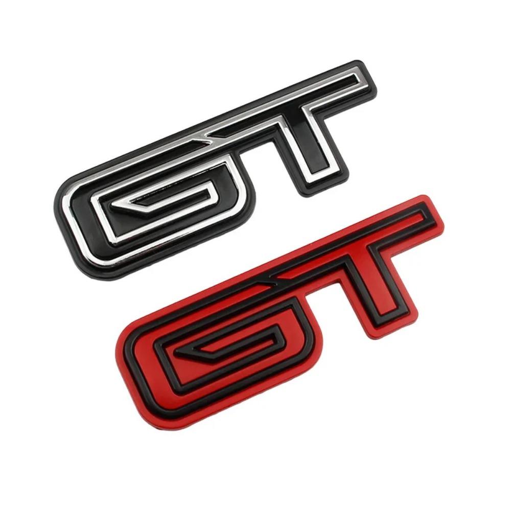 1Pc 3D GT Logo Sticker for M Ustang Mach-E Door Trunk GT Zinc Alloy Creative Emblem Badge Stickers Car Modification Accessories