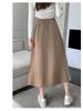 Gefalteter Midi-Rock für Damen - Hohe Taille, Ballett-Stil, A-Linie, Perfekt für den Herbst und Winter