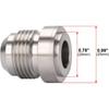 10AN Male Stainless Steel Weld On Bung Fitting Adapter 2PCS