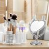 Double-sided Desktop Makeup Mirror 360 Degree Rotation Vintage Cosmetic Mirror  Bathroom