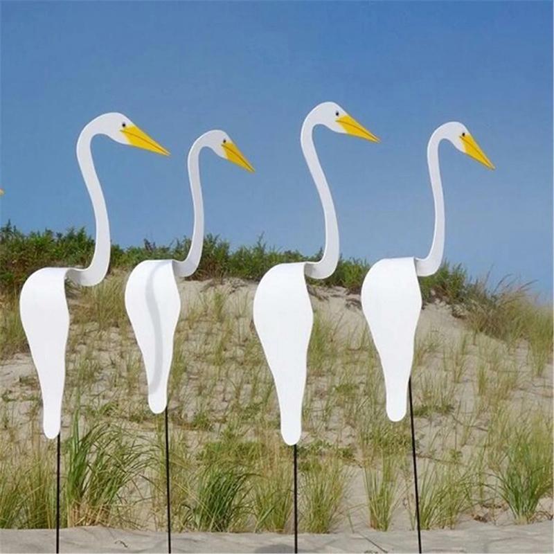 Gartendekoration Bunter Wirbelvogel Bewegt sich mit dem Wind Flamingo Außenhof
