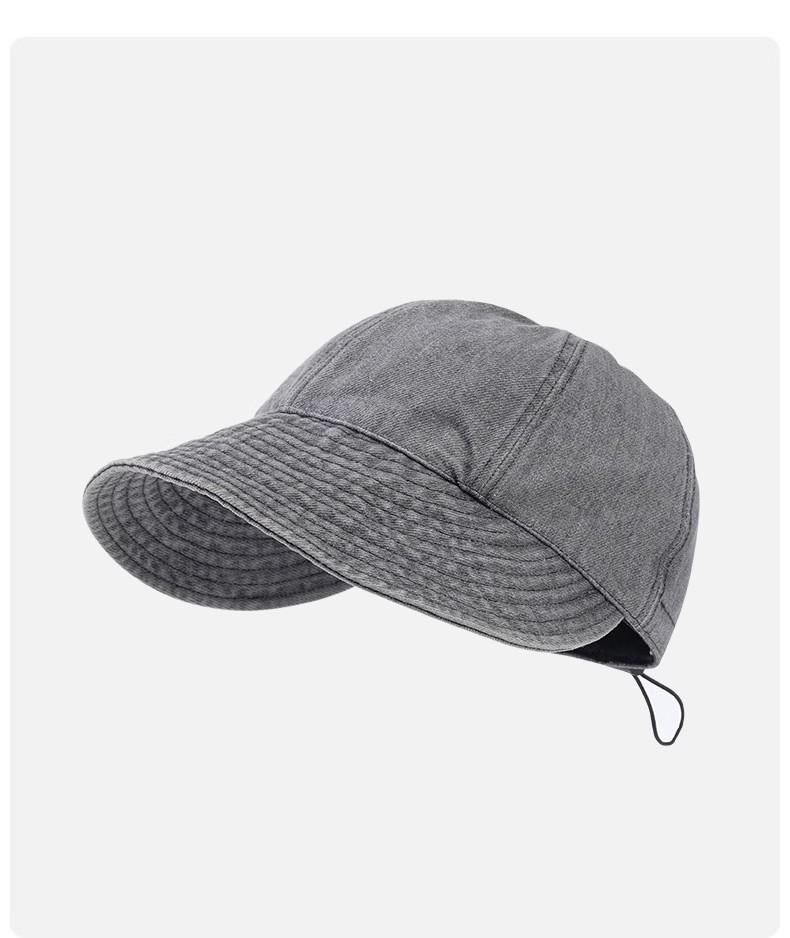 Denim Cap Hats For Women Summer Sun Hat Sunshade Fisherman Cap Bucket Hat Big Brim Breathable Cowboy Adjustable Rope 2024