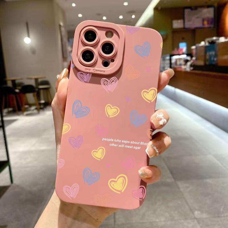 Love Happy Face Smile Protective Phone Case For Samsung Galaxy S25 Ultra S24 FE S23 S21 S22 Plus A55 A535 A35 A15 A56 A36 A16 5G