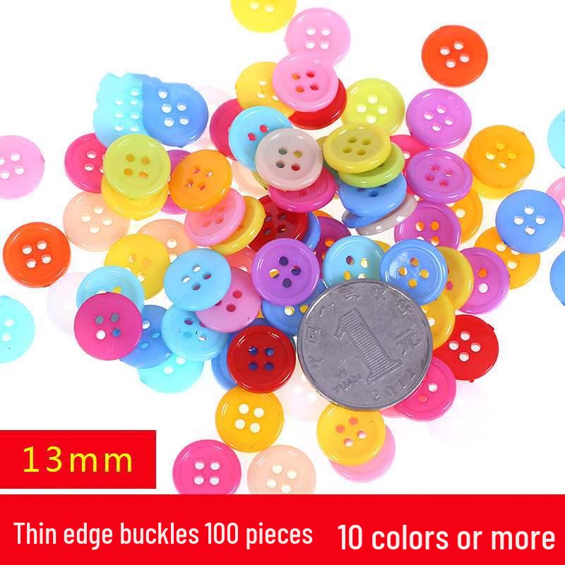 Colorful Resin Buttons for Kids' Creative DIY Projects and Pasting Painting
