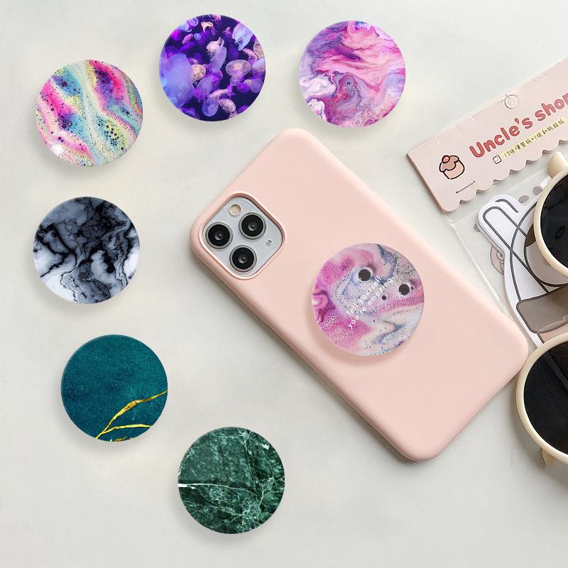 Artistic Quicksand Support Holders Supports For Mobile Tablets Retractable Finger Grip Holder