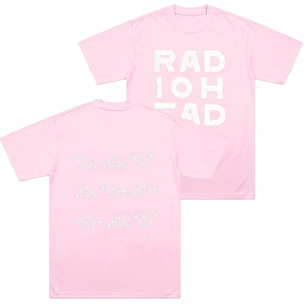 Radiohead Semaphore Graphic Tshirt Alternative Rock Band Oversized Y2k Heavy Cotton Men Women Short Sleeves Vintage Casual Tees
