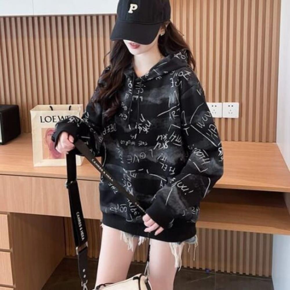 Navava Casual Loose Fit Long Sleeve Hoodie Nt2984