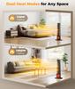 Portable 25' Tower Heater with 3D Flame, Remote, Adjustable Thermostat, 2 Heat Modes, Safety Features, 12H Timer, Quiet Operatio