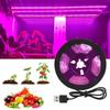 5V LED Plant Grow Light Full Spectrum Phyto Lamp 1m 2m 3m 4m 5m Strip For Seeds Flower Greenhouse Tent Hydroponic Plants Lighting