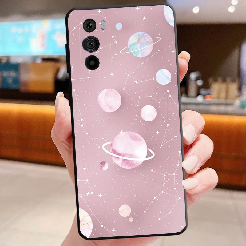 Etui Na Telefon Motorola Edge 50 40 Pro 60 50 40 30 Ultra Neo Fusion Moto G85 G72 G53 G54 G84 G13 G32 Gwiazdy Kosmos Astronauta