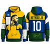 Neymar Jr 10 Hoodie 2026 Neues Design Brasilien Stil Abstrakte Kunst Sweatshirt Urban Lässig Winterbekleidung Hoodies Damen Streetwear Herren